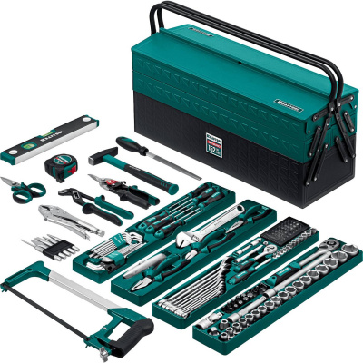 KRAFTOOL  GRAND-152, 152 предм., (1/2"+1/4"), Универсальный набор инструмента  {27978-H152}