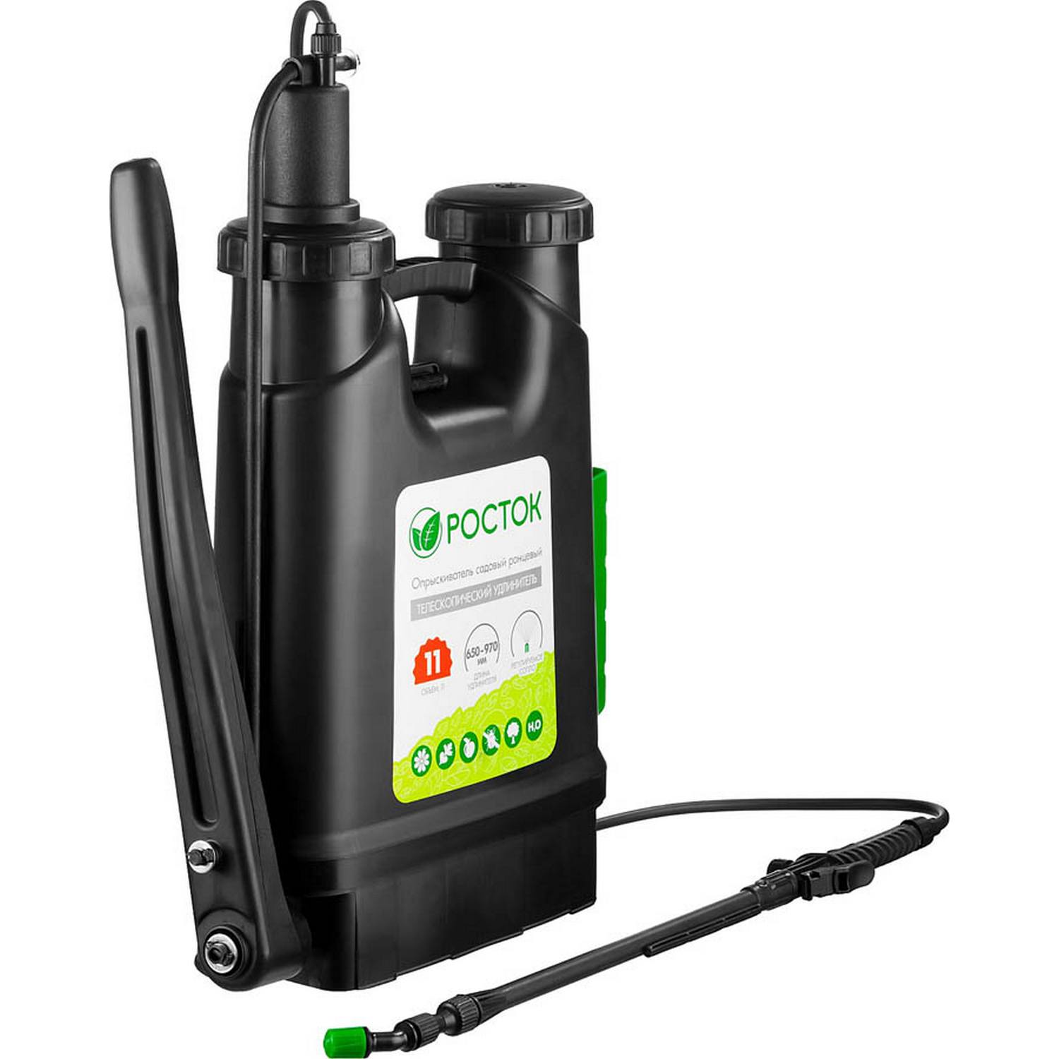 РОСТОК RK-11 опрыскиватель 11 л, ранцевый, с телескопическим удлинителем {425219}