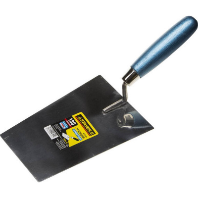 Кельма STAYER "PROFI", "трапеция", нержавеющее полотно, деревянная рукоятка, 180мм {0830-18}