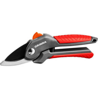 G-22 Секатор с двухкомпонентными рукоятками, плоскостной, 200 мм, GRINDA {423122}