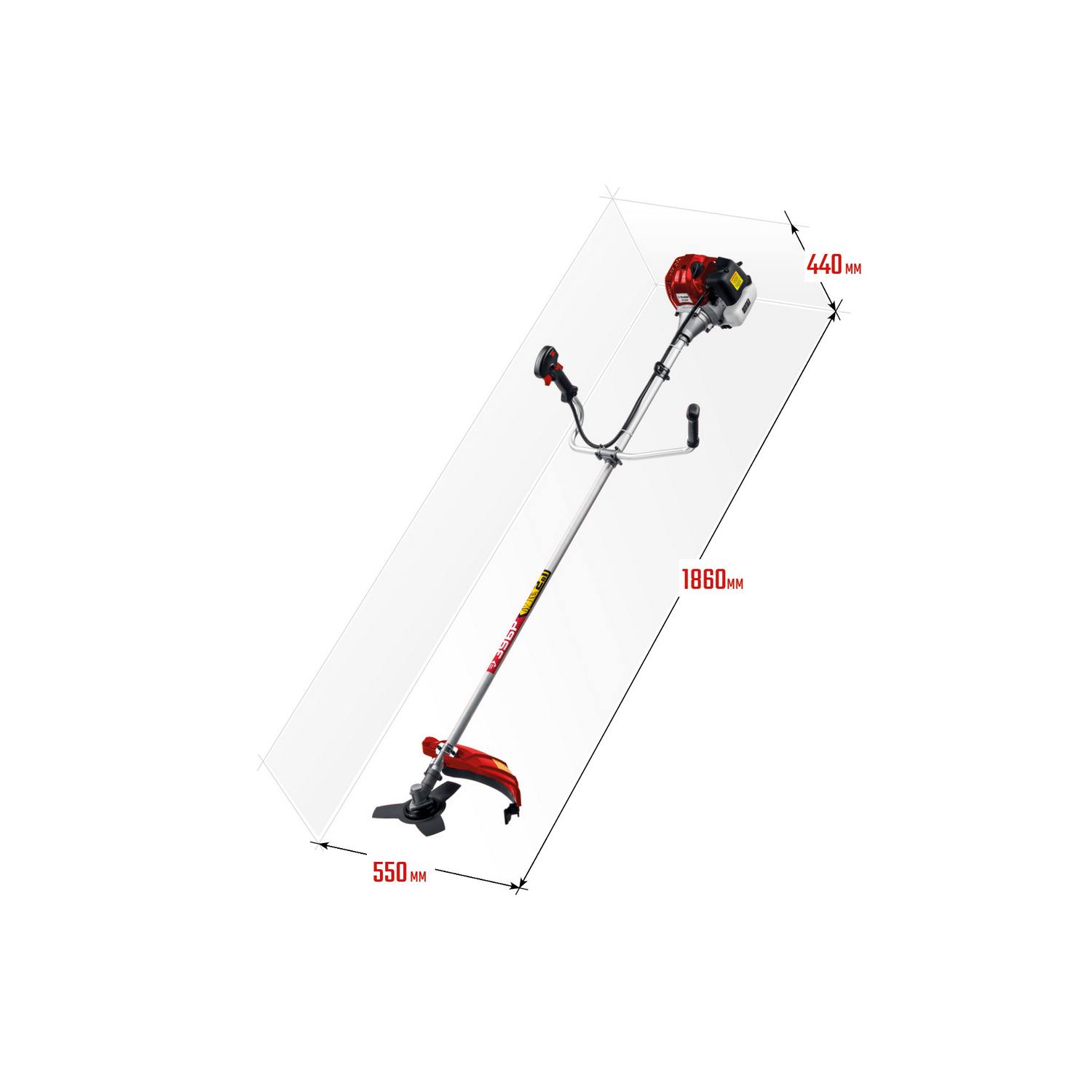 ЗУБР КРБ-1000 бензокоса, 1 кВт / 1.35 л.с., 33 см3 {КРБ-1000}