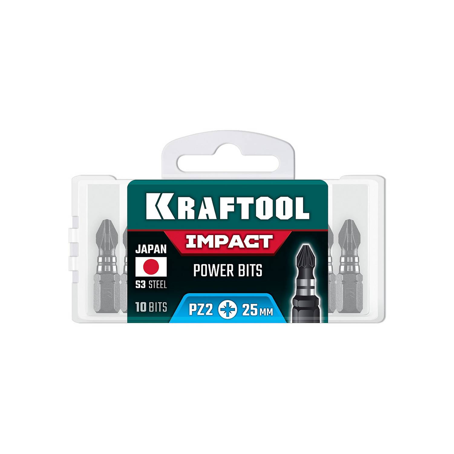 KRAFTOOL  Impact PZ 2, 25 мм, 10 шт, ударные биты  (26193-2-25-S10)