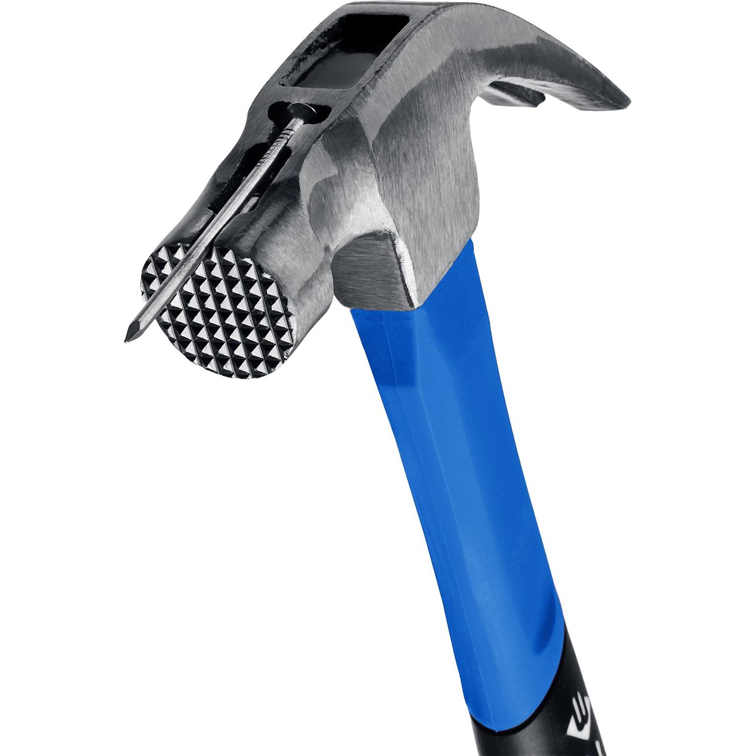 Столярный молоток-гвоздодёр ЗУБР с фиберглассовой рукояткой, кованный, с магнитом, 450 г, Профессионал