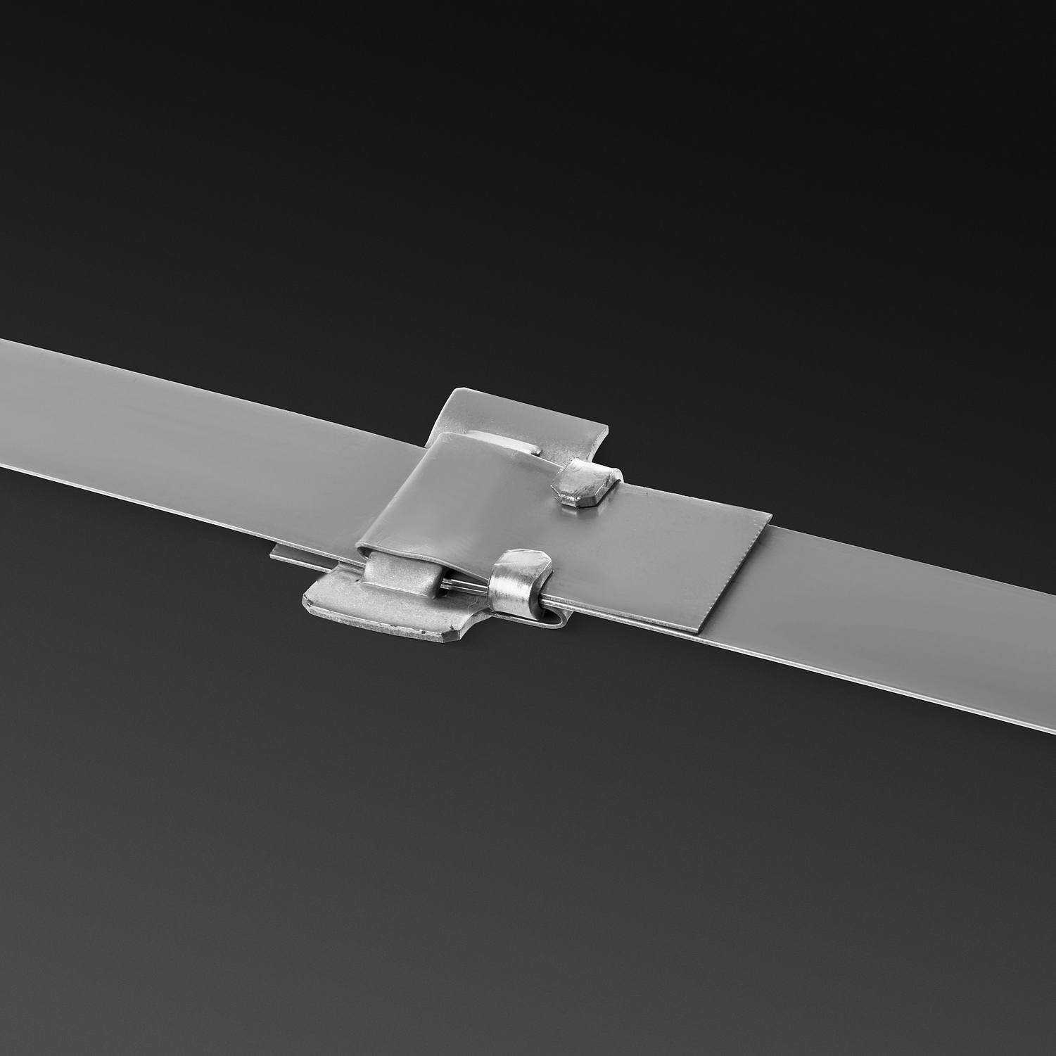 ЗУБР  БГЛ 20 мм, бюгель для бандажной ленты нержавеющий, AISI 304, 150 шт, Профессионал {310265}