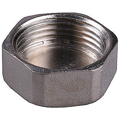 Заглушка GENERAL FITTINGS никелированная латунь, 6-ти гранная головка, внутренняя резьба, 1" {51097-1}