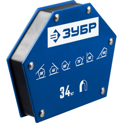 ЗУБР УМ-6  до 34 кг  угольник магнитный для сварочных работ {40055-34}