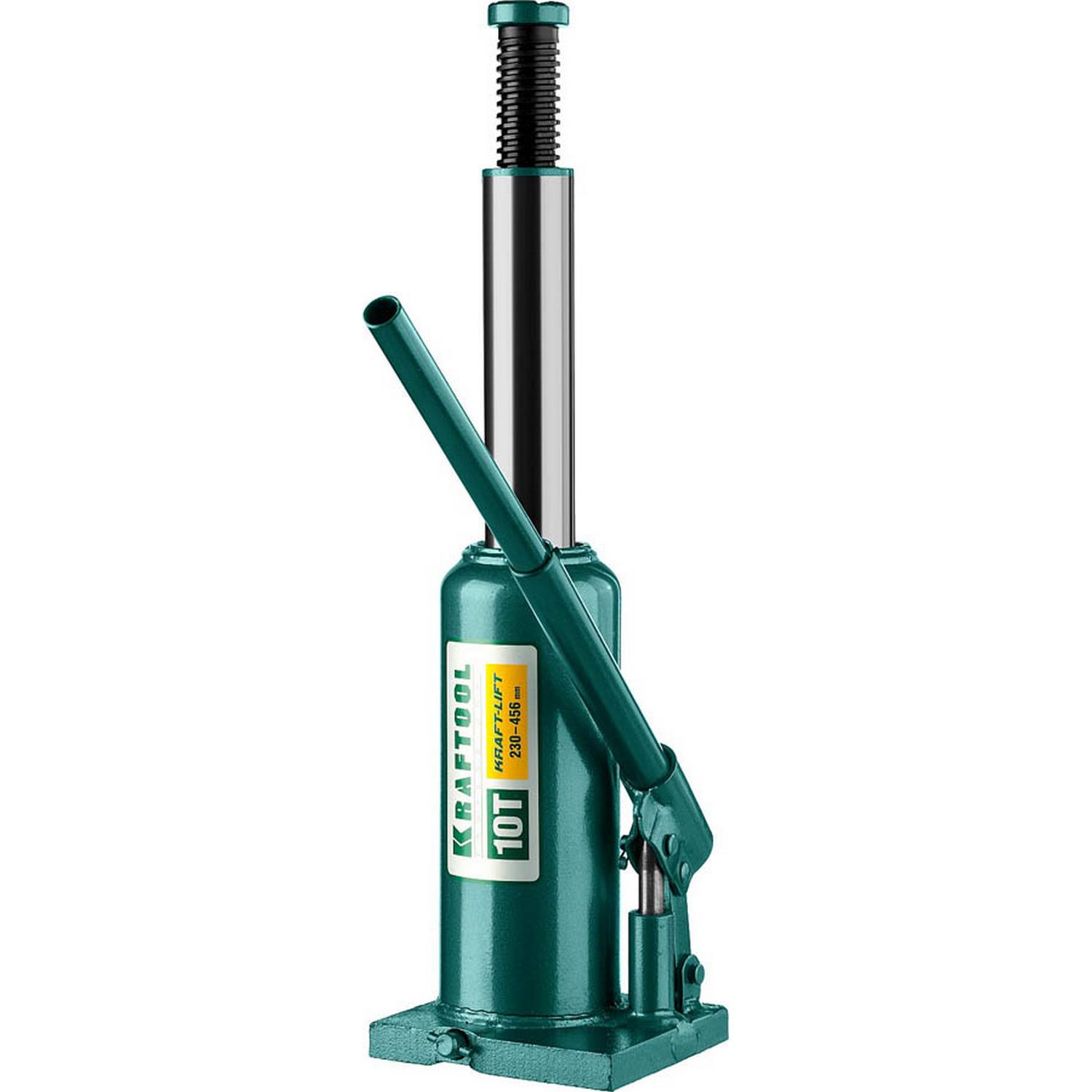 KRAFTOOL KRAFT-LIFT 10т, 230-460мм домкрат бутылочный гидравлический, KRAFT BODY {43462-10_z01}