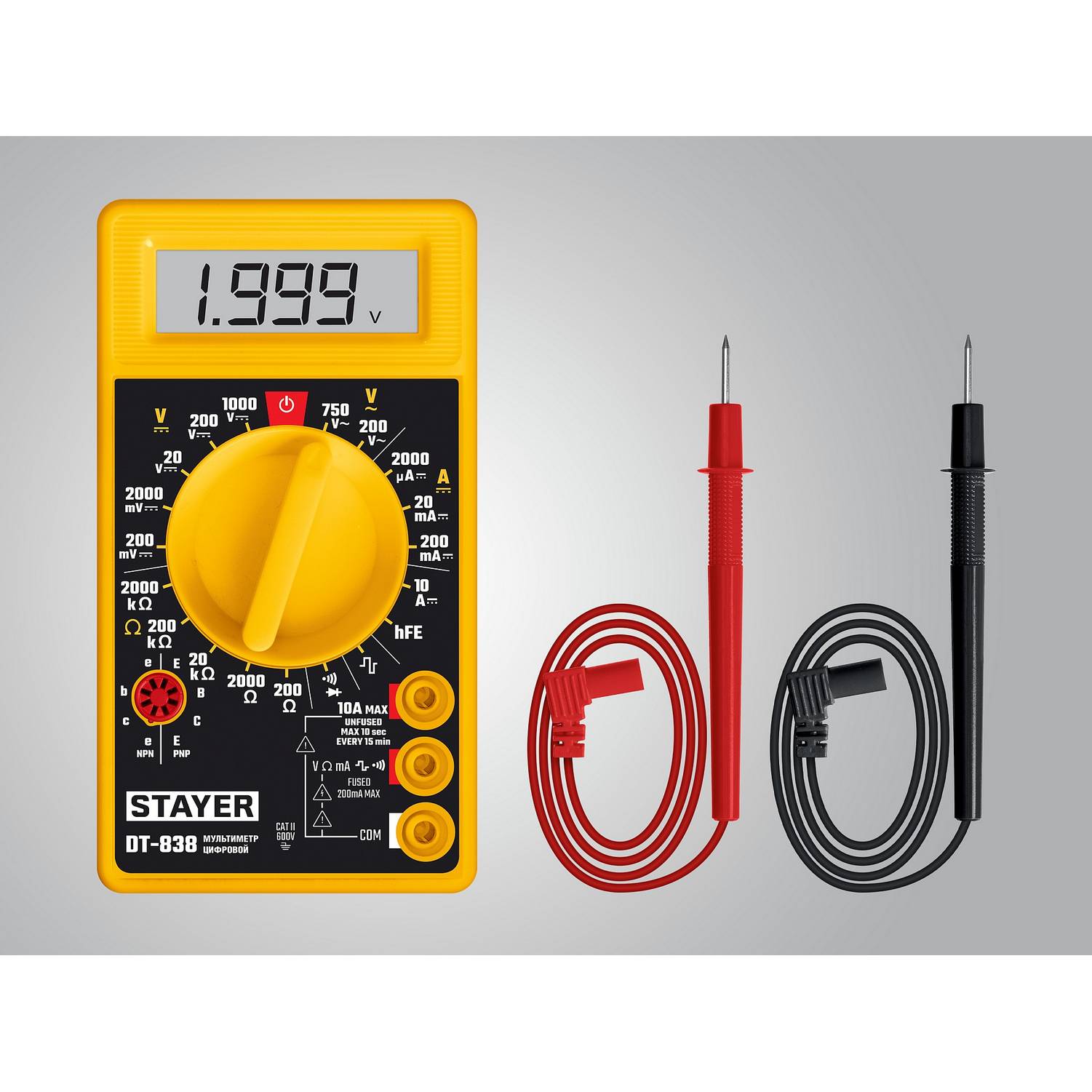 STAYER  DT-838  Цифровой мультиметр   {45306_z01}