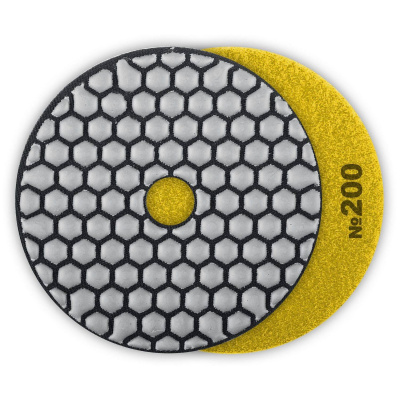 ЗУБР  100 мм, №200, сухое шлифование, алмазный гибкий шлифовальный круг АГШК, Профессионал (29868-200)