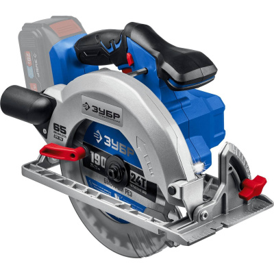 ЗУБР 20В бесщеточная пила циркулярная, без АКБ, в коробке, Профессионал. CPB-190 {CPB-190}