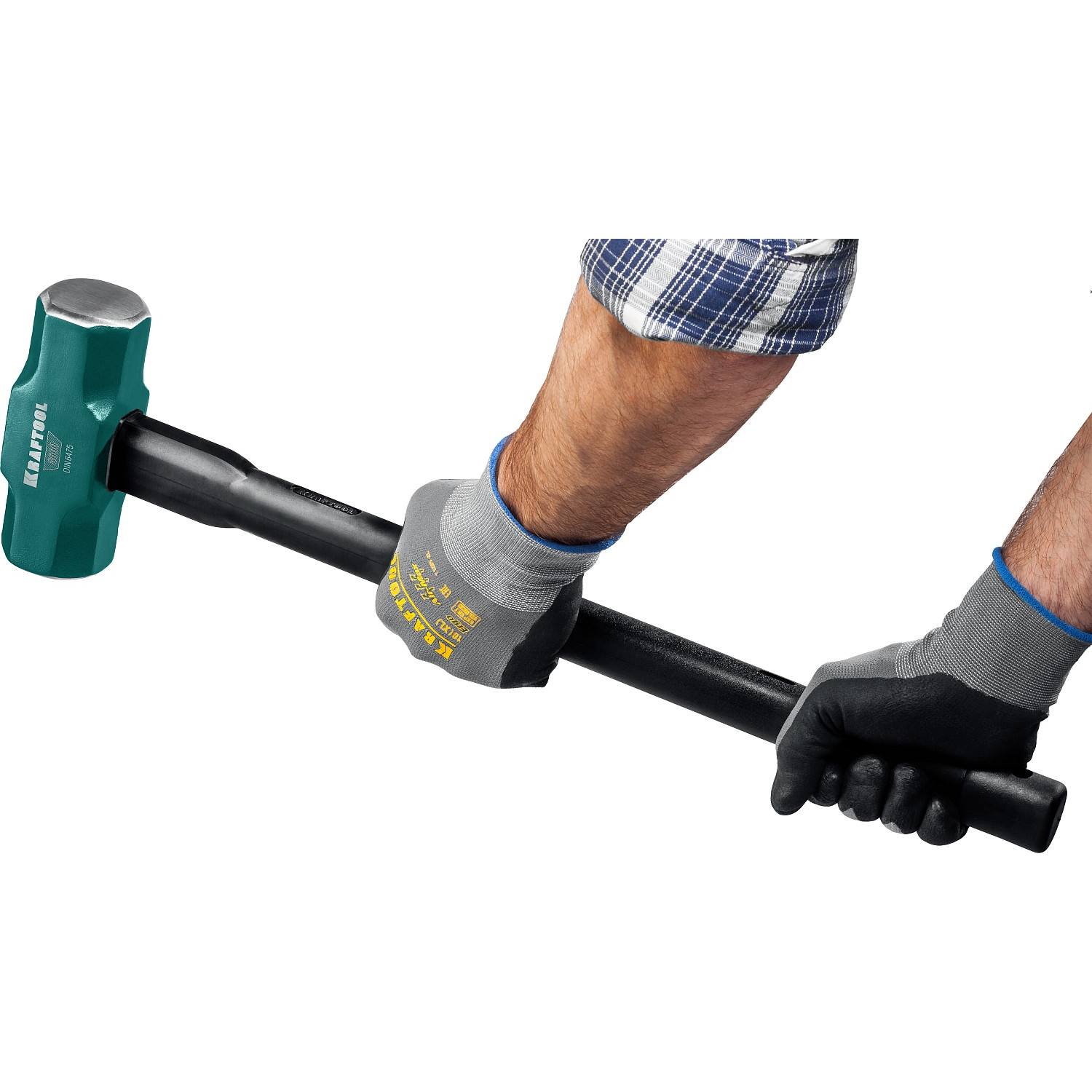 Кувалда со стальной удлинённой обрезиненной рукояткой KRAFTOOL STEEL FORCE 8 кг {2009-8}