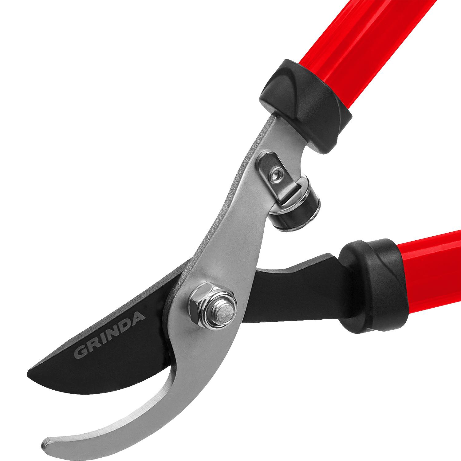 GRINDA  R-740, длина 740 мм, закаленные лезвия, стальные рукоятки, большой плоскостной сучкорез (8-424107)