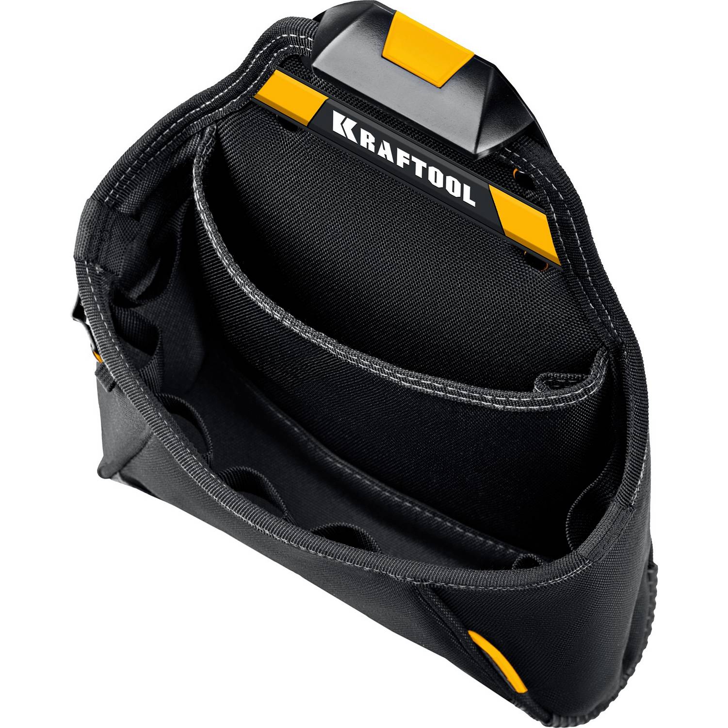 KRAFTOOL  KP-12 с быстросъёмным креплением FastClip, 12 карманов и петель, 260 х 340 мм, поясная сумка  {38774}