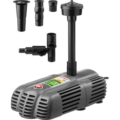 Насос фонтанный, ЗУБР ЗНФГ-33-2.5, для грязной воды, напор 2,5 м, насадки: колокольчик, гейзер, каскад, 50 Вт, 33 л /мин