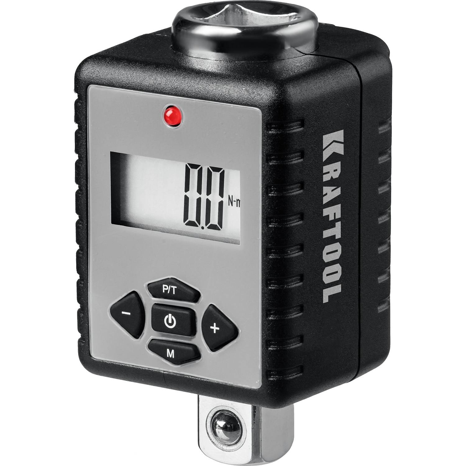 Электронный динамометрический адаптер "DIGITAL-A" с переходниками, 1/2", 40-200 Нм, KRAFTOOL {64044-200}