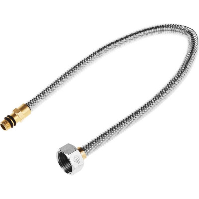 ЗУБР  1/2", 0.4 м, гайка-штуцер, сильфонная подводка для смесителей с укороченным штуцером (51012-040)