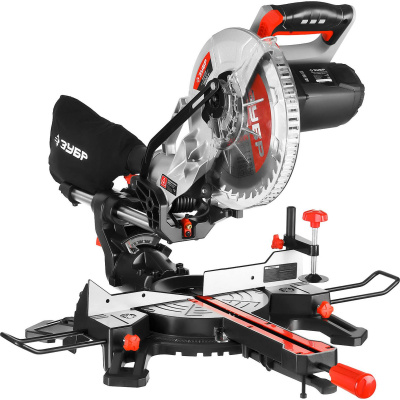 ЗУБР  ЗПТ-255-1800 ПЛ пила торцовочная с протяжкой, d 255 х 30 мм, 1800 Вт {ЗПТ-255-1800 ПЛ}