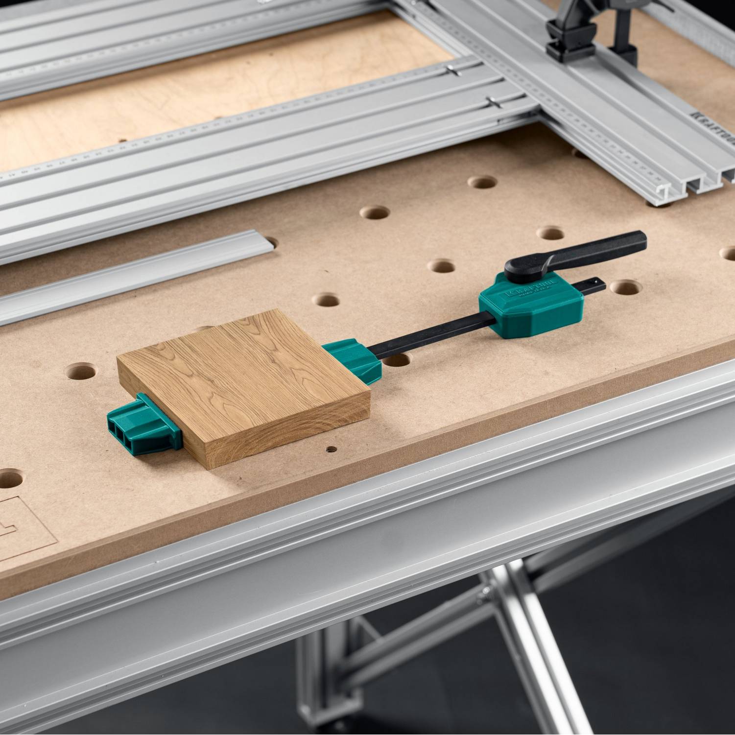 KRAFTOOL  KRAFTFLEX MFT-SP, в отверстия 20 мм, горизонтальный упор/струбцина  (32802)