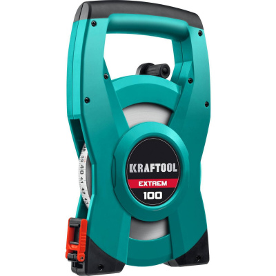 KRAFTOOL EXTREM 100 м геодезическая стальная мерная лента {34185-100}