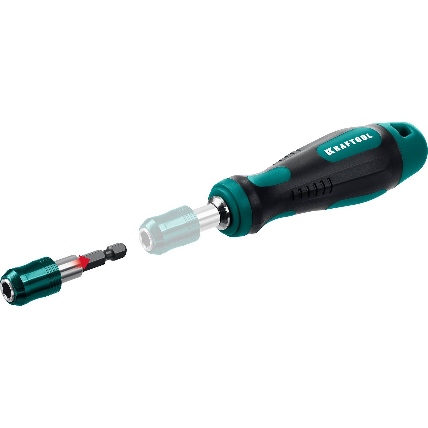 KRAFTOOL  X-Drive 49 шт, Набор бит и головок с битодержателем и трещоткой  {25816}