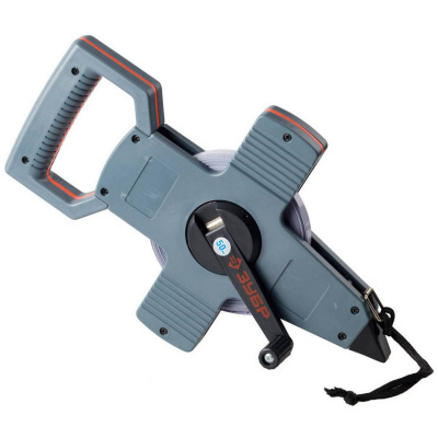 ЗУБР 50 м геодезическая стальная мерная лента {34181-050}