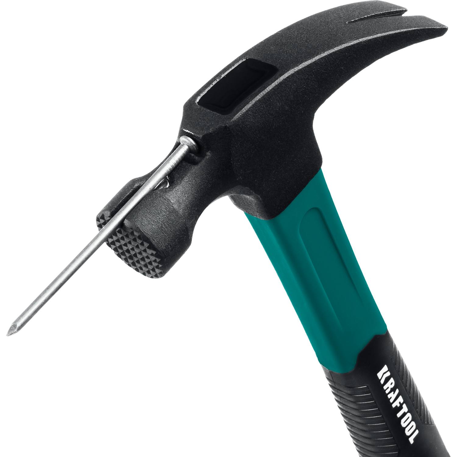 KRAFTOOL Fiberglass 560 г молоток-гвоздодёр столярный c фиберглассовой рукояткой {20265-56_z01}