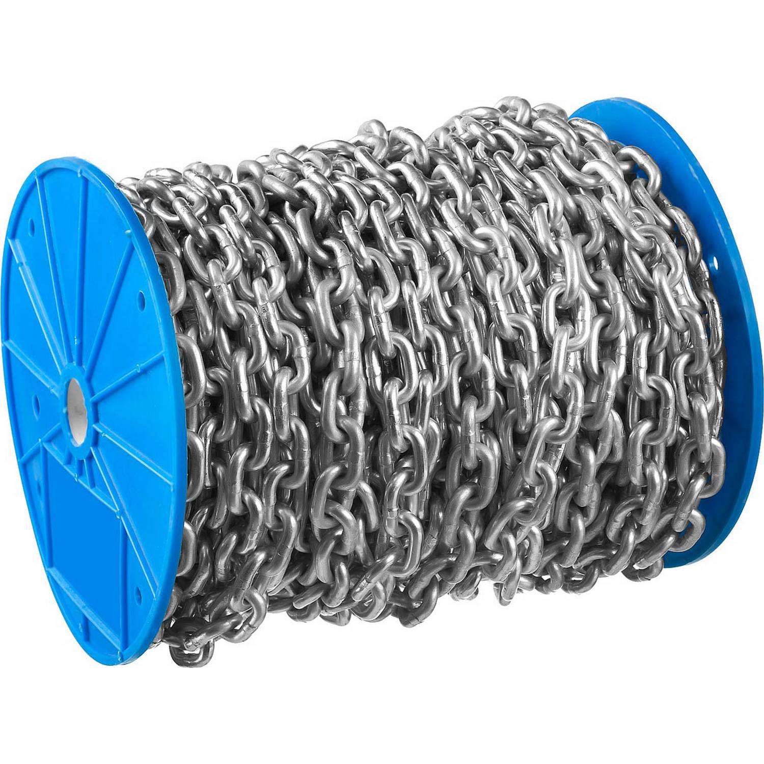 Цепь короткозвенная, DIN 766, оцинкованная сталь, d=8мм, L=15м, ЗУБР Профессионал {4-304050-08}