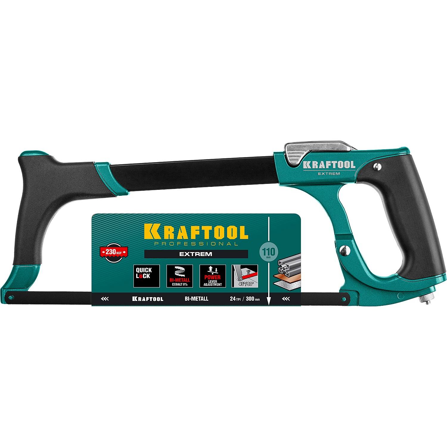 EXTREM ножовка по металлу, 230 кгс, KRAFTOOL {15802_z02}