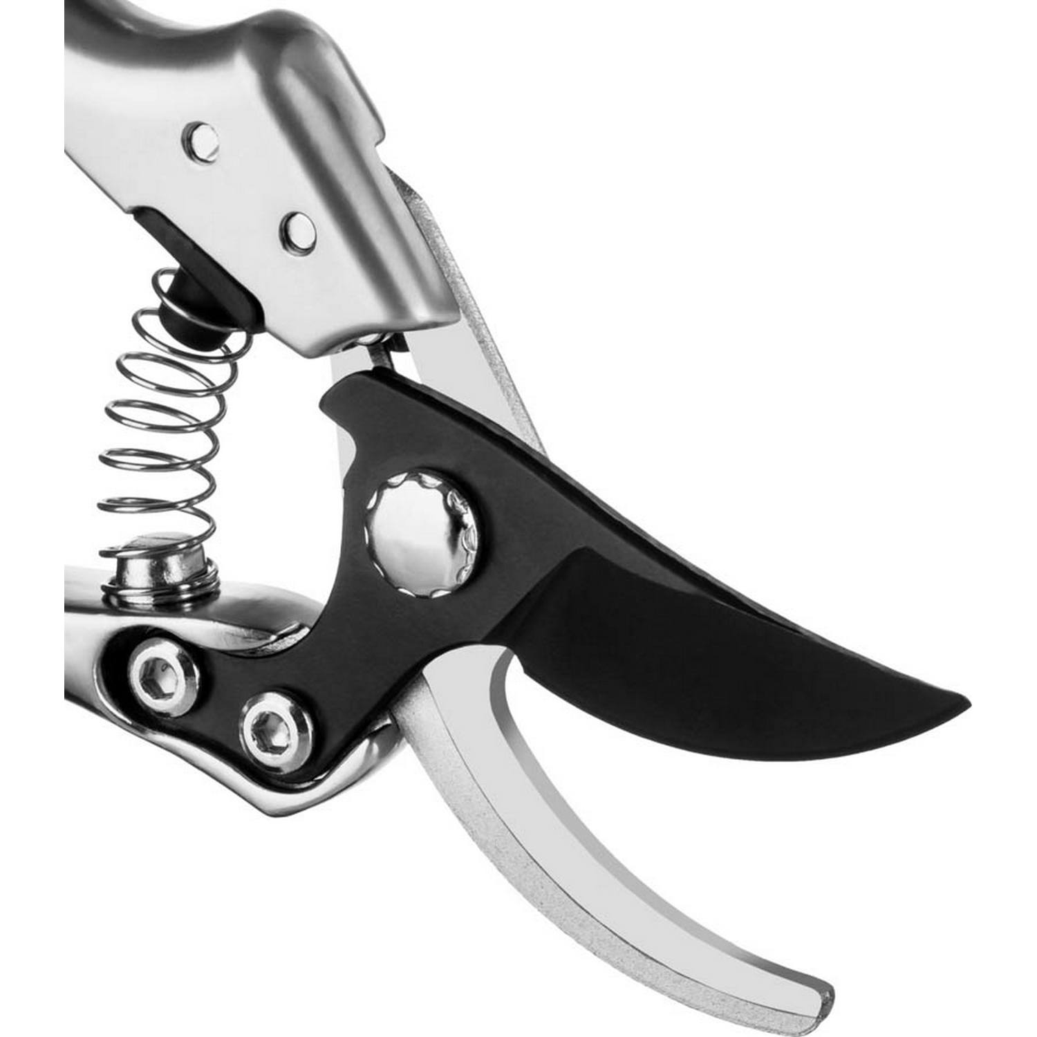 GRINDA  P-21, 210 мм, углеродистая сталь, хромированное покрытие, с алюминиевыми коваными рукоятками, плоскостной секатор, PROLine (423421)