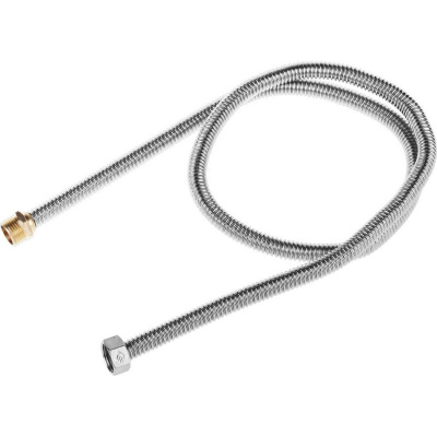 Подводка ЗУБР "ЭКСПЕРТ" сильфонная из нержавеющей стали, для воды, г/ш (гайка-штуцер), 1/2", 1,2м {51011-G/S-120}