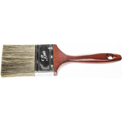 STAYER  LASUR-LUX, 75 мм, 3", смешанная щетина, деревянная ручка, для высокотекучих ЛКМ, плоская кисть (01051-075)