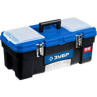 ЗУБР  ДЕСНА-22, 557 x 284 x 236 мм, (22"), Пластиковый ящик для инструментов (38181-22)