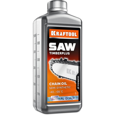 KRAFTOOL  TimberPlus, 1 л, цепное полусинтетическое масло для бензо и электропил  {41520-1}