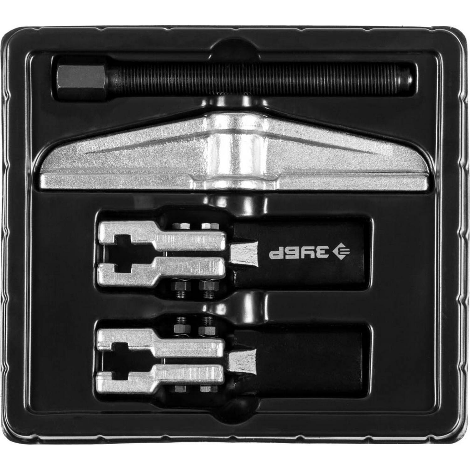 ЗУБР  внешний d 25 - 125 мм внутренний d 55 - 170 мм, раздвижной двухзахватный съемник с тонкими захватами, Профессионал (43313-170-100)