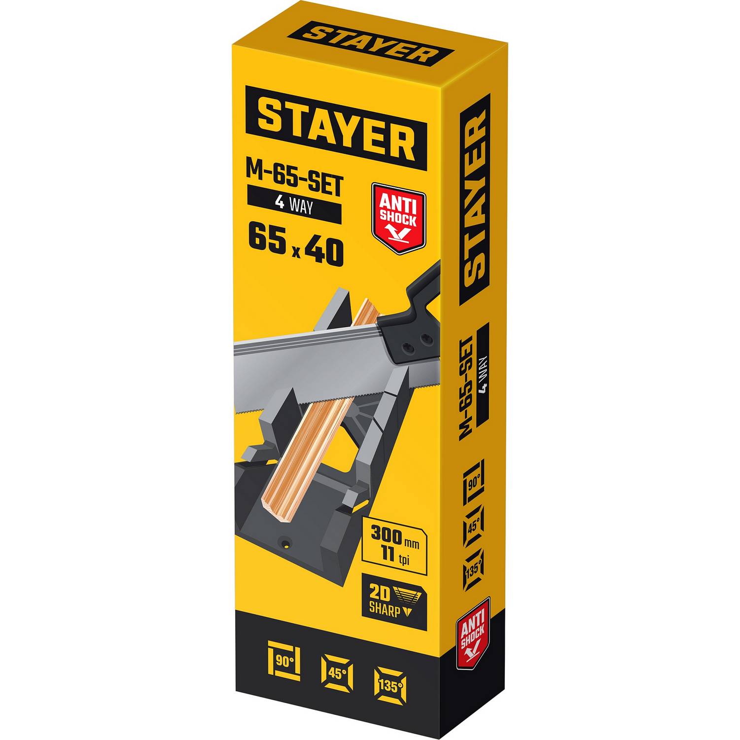 STAYER, 65х35мм, набор стусло пластиковое+пила 300мм {1539-30_z01}