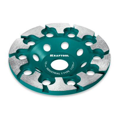 KRAFTOOL  T-Type d 125 мм, сегментная алмазная чашка, INDUSTRIAL  {33446-125}