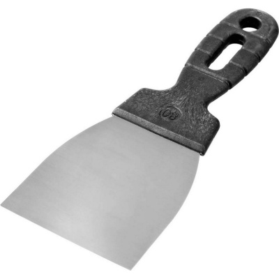 Шпатель ЗУБР "Мастер" нержавеющее полотно, 80мм {10077-08}