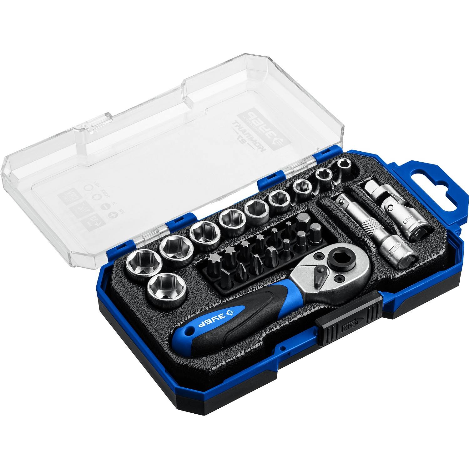 ЗУБР Компакт-27  универсальный набор инструмента 27 предм. Серия Профессионал {27642-H27_z01}