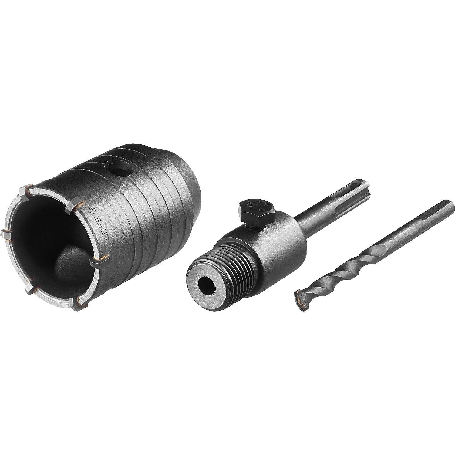 Коронка по бетону ЗУБР "Мастер" с державкой SDS-Plus, 50 мм {29211-50}