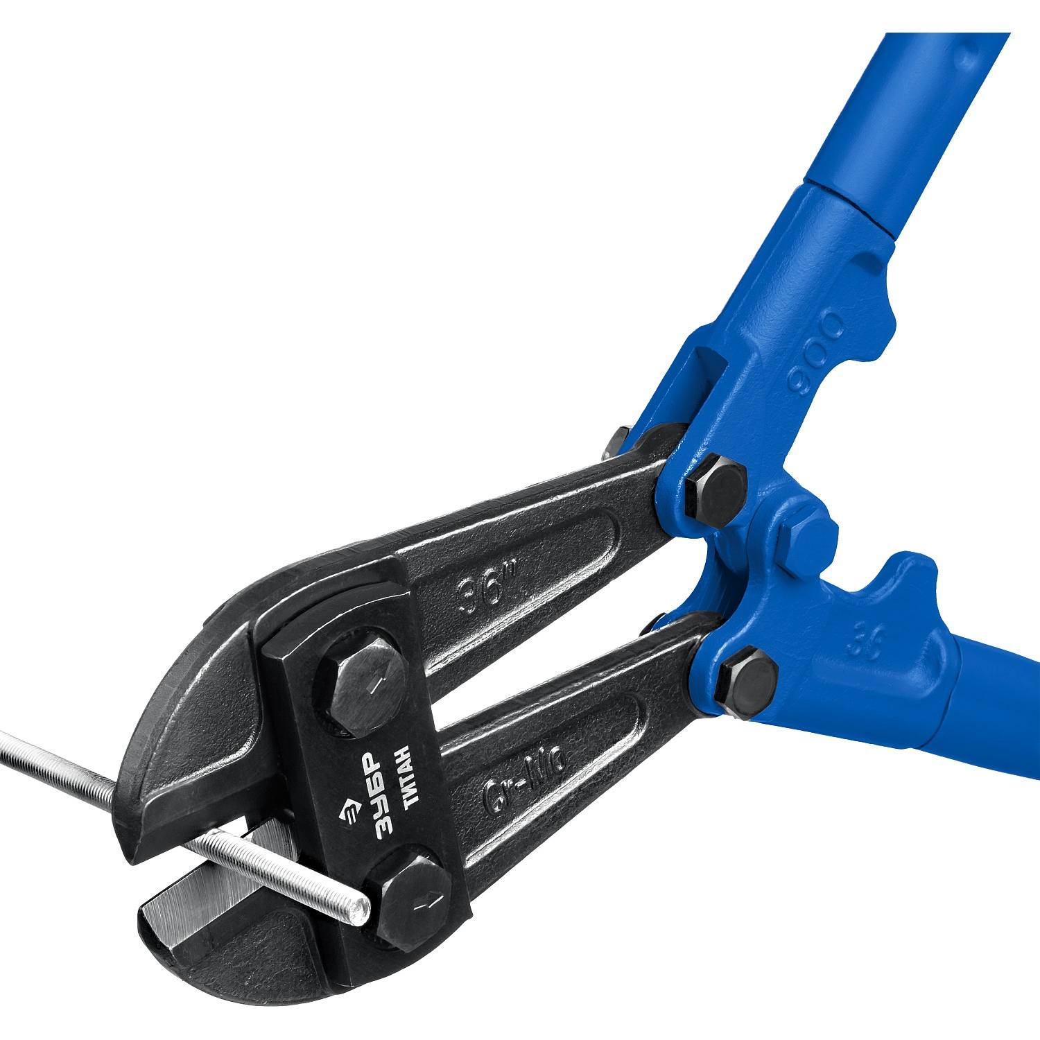 Титан болторез, Cr-Mo, 62 HRC, кованый коннектор, серия Профессионал, 900 мм - макс d= 21 мм / HRC 40 до d= 11 мм