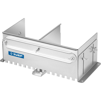 ЗУБР  зуб 10*10 мм, до 600 мм, оцинкованная сталь, Раздвижная гребенка для плитки, ПРОФЕССИОНАЛ  {08045-10}