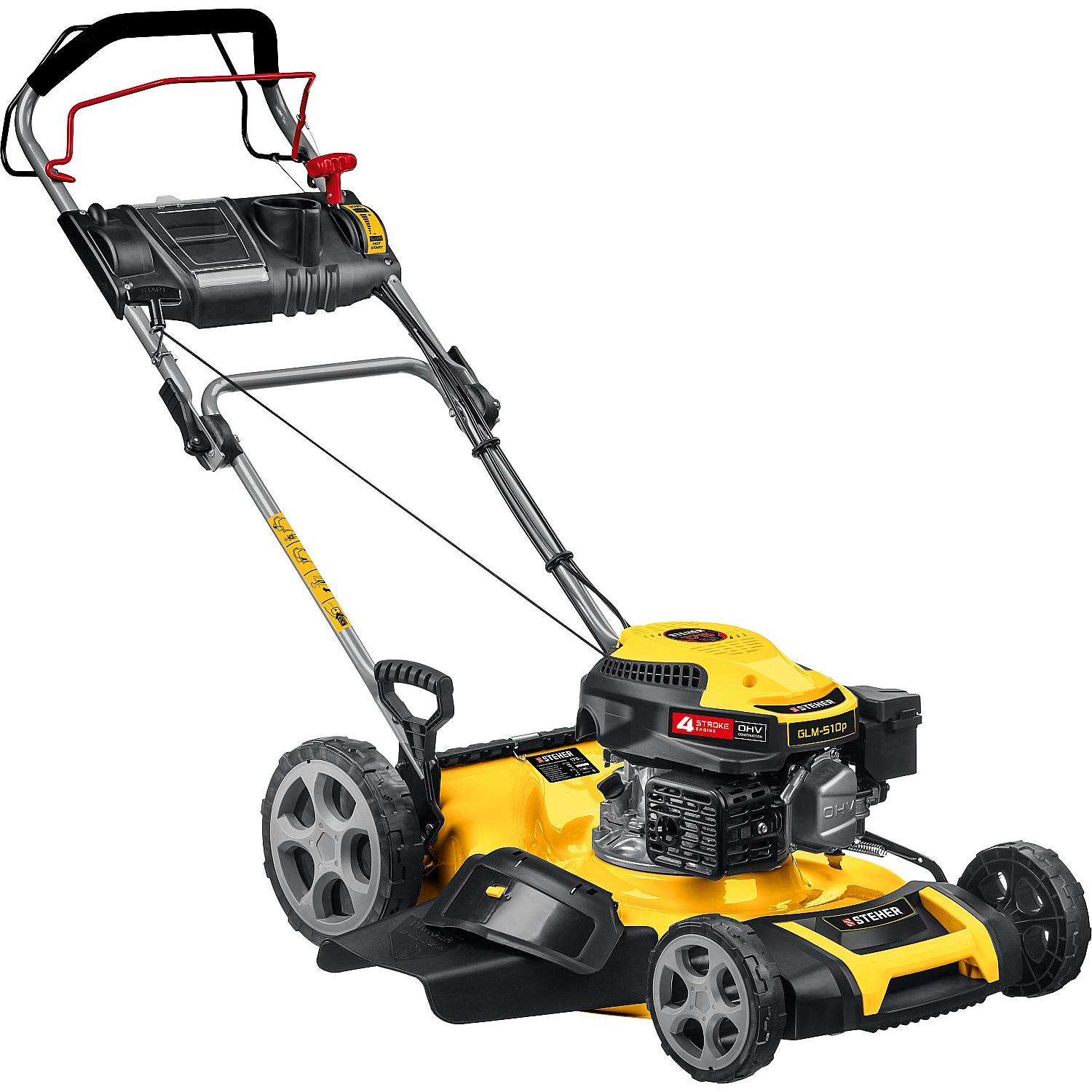 STEHER 510 мм  6.5 л.с  самоходная газонокосилка бензиновая {GLM-510p}