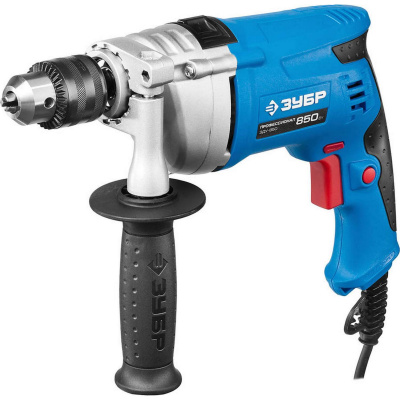 ЗУБР 850 Вт ударная дрель, серия Профессионал {ЗДУ-850 ЭРММ2}