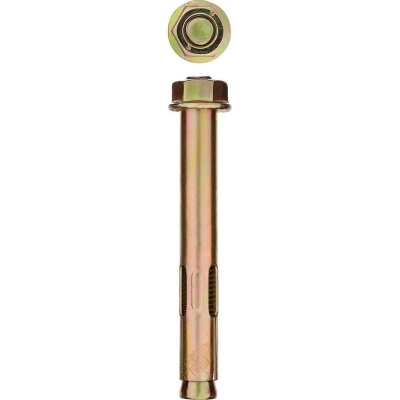 Болт анкерный с гайкой, 12 x 60 мм, 40 шт, желтопассивированный, ЗУБР Профессионал {302342-12-060}