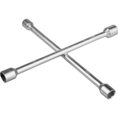 Ключ-крест ЗУБР "ЭКСПЕРТ" автомобильный оцинкованный, 17-19-21-22мм {27543}