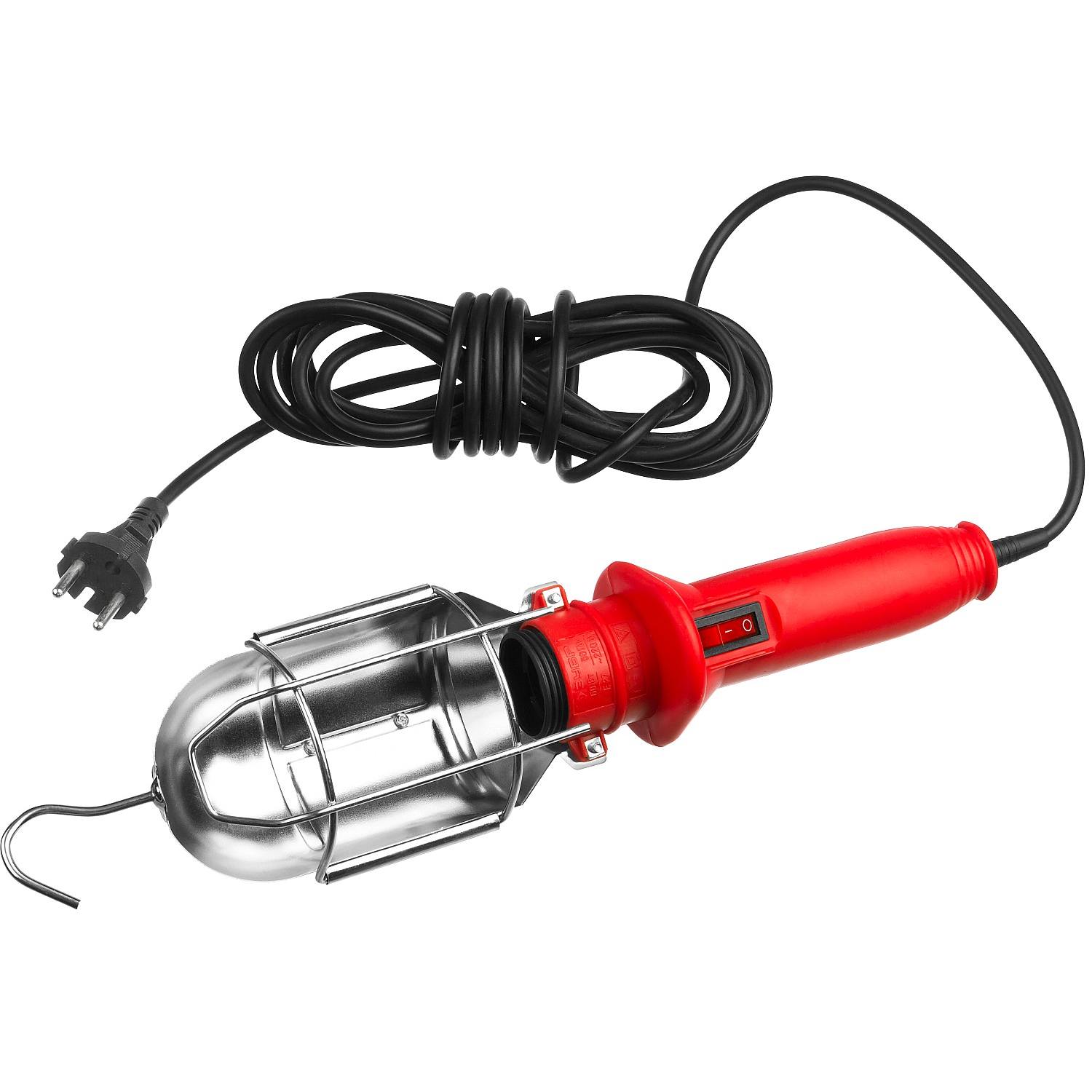 Светильник переносной с выключателем, 5м, 60 Вт/220В, ЗУБР {61802_z01}