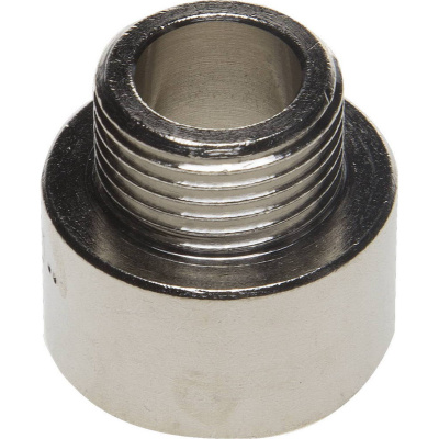 Переходник GENERAL FITTINGS удлиненный цилиндрический, никелированная латунь, 1/2" х 3/8" {51083-1/2-3/8}