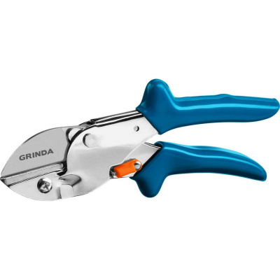 GRINDA  P-44, 190 мм, закаленная сталь, стальные рукоятки, покрытие ПВХ, контактный секатор, PROLine (423444)