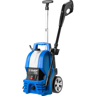 Мойка высокого давлен (минимойка) электр, ЗУБР Профессионал АВД-П130,макс.130Атм,350л/ч,1400Вт,колеса,телескоп. рук-ка,АКВА-СТОП,5м шланг,пист-т 375