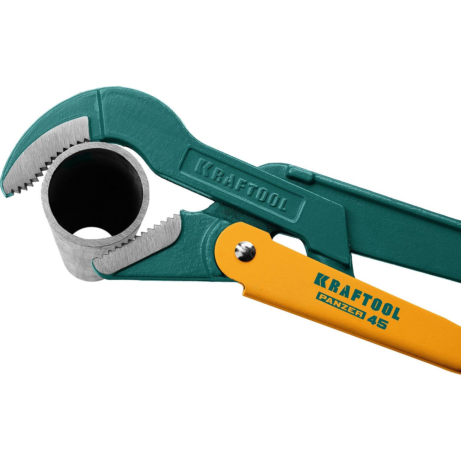 KRAFTOOL PANZER-45, №4, ключ трубный, изогнутые губки {2735-30_z02}